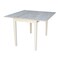 International Concepts Square Dual Drop Leaf Dining Table, Square, Unfinished, 40 W, 40 L, 29 in H, Wood, Unfinished T-40DS - alternate 1